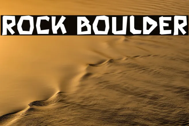 Rock Boulder Example 1