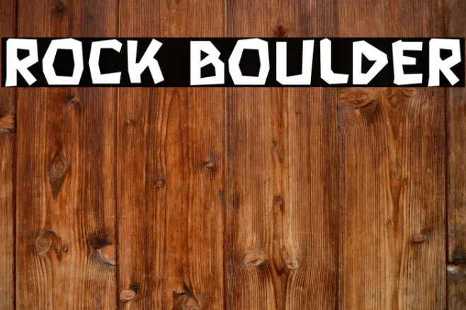 Rock Boulder Example 3