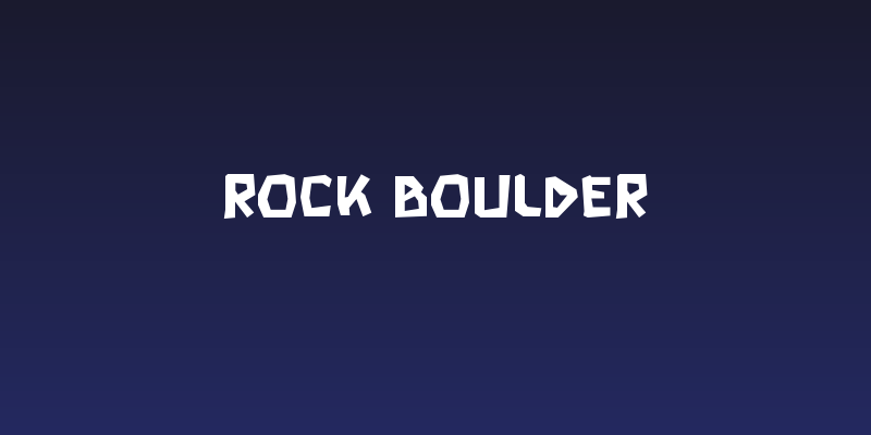 Rock Boulder Social Header