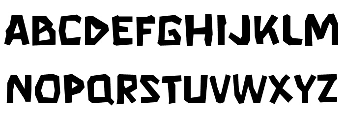 Rock Boulder Font LOWERCASE