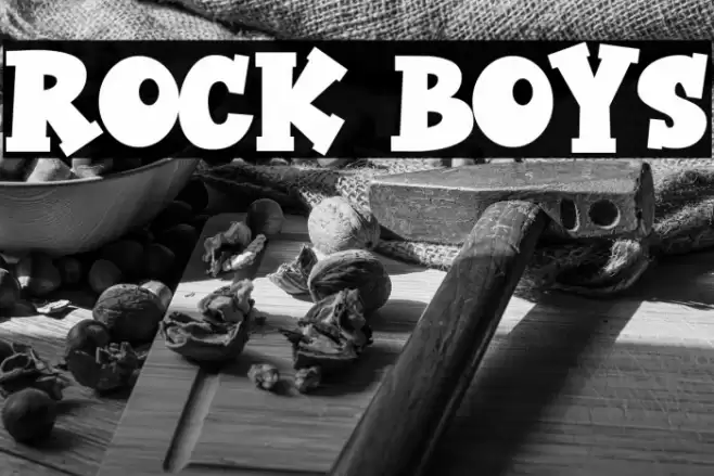 Rock Boys Font examples
