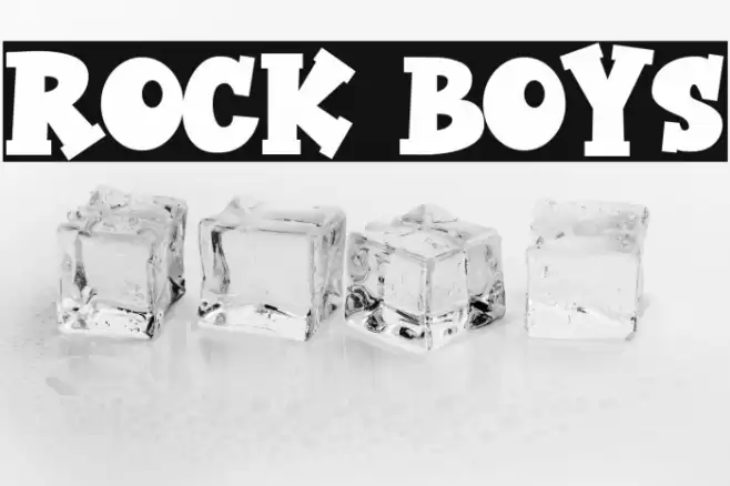 Rock Boys Font examples