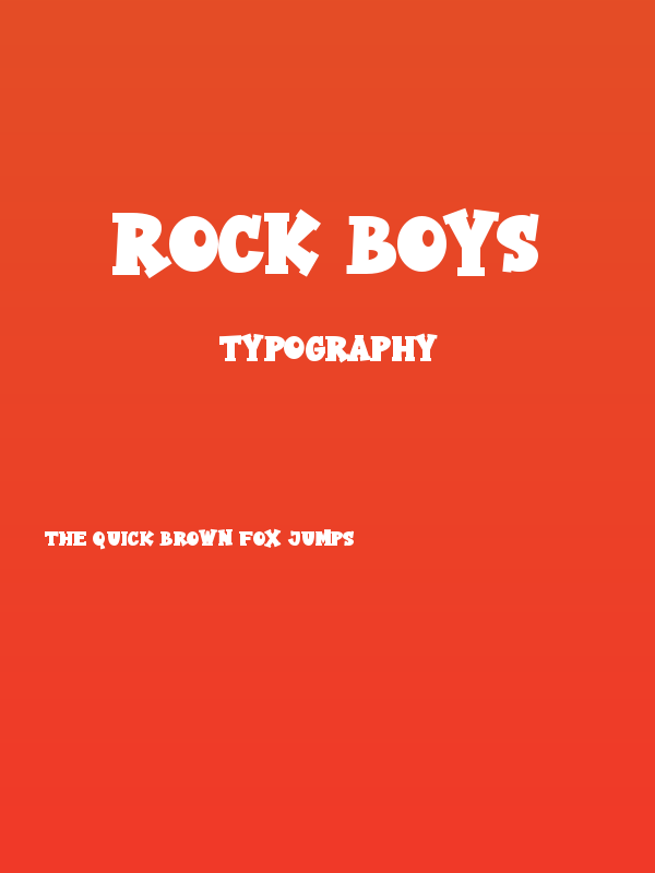Rock Boys Poster