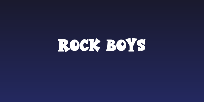 Rock Boys Social Header