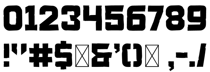 Rock Bro Font OTHER CHARS