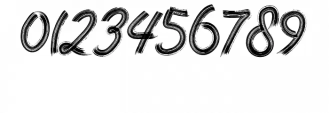 Rock Brush Pro Font OTHER CHARS