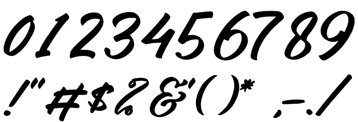 Rock Degun Font OTHER CHARS