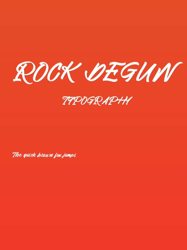 Rock Degun Poster