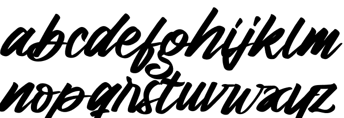 Rock Degun Font LOWERCASE
