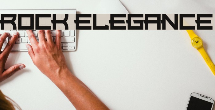 Rock Elegance Font examples