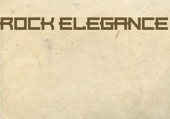 Rock Elegance Font examples