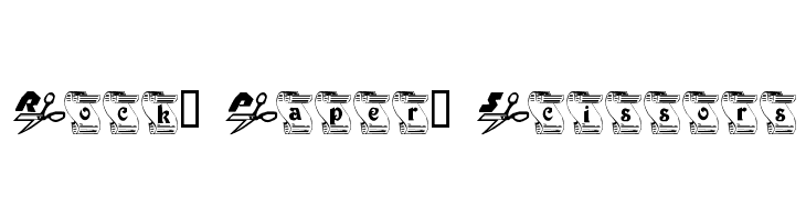 Rock, Paper, Scissors  Fuentes Gratis Descargar