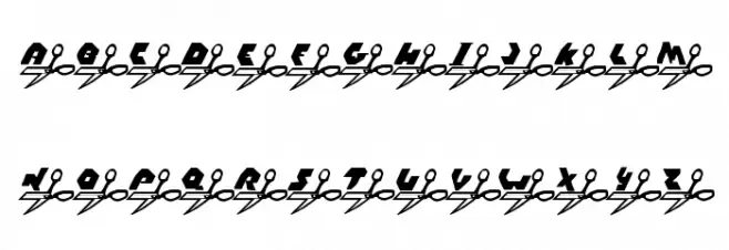 Rock, Paper, Scissors 字体 大写
