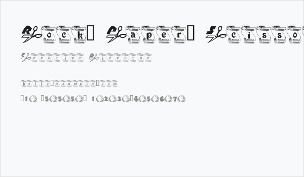 Rock, Paper, Scissors Business Card