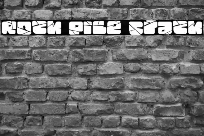 Rock Pile Crack フォント examples