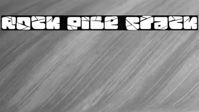 Rock Pile Crack フォント examples