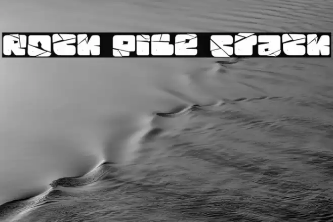 Rock Pile Crack フォント examples