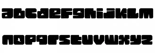 Rock Pile Schriftart Kleinbuchstaben