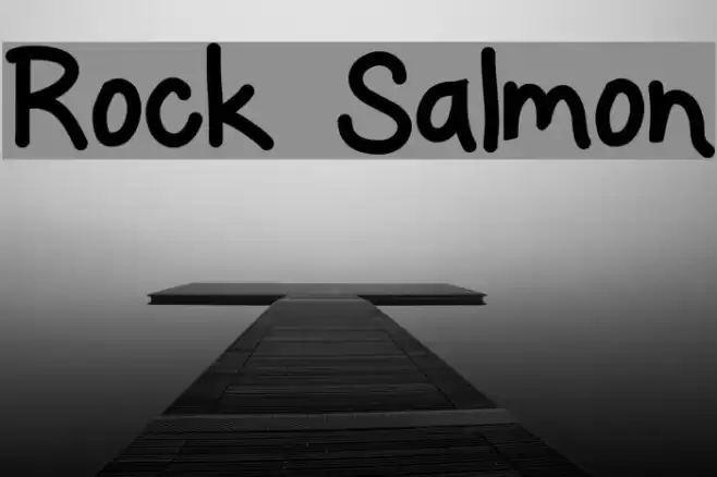 Rock Salmon Font examples
