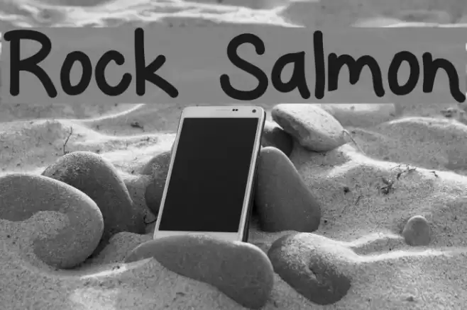 Rock Salmon Font examples