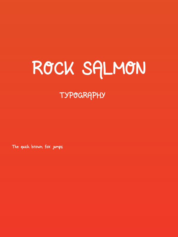 Rock Salmon Poster
