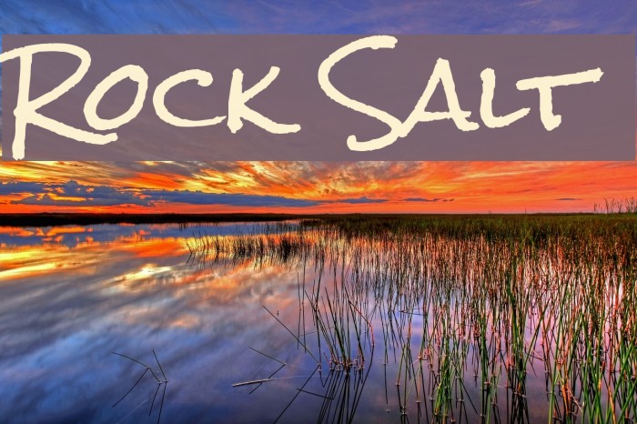 Rock Salt Font examples