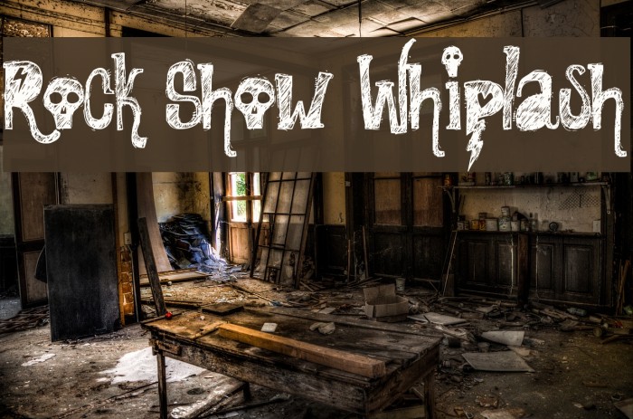 Rock Show Whiplash Font - FFonts.net