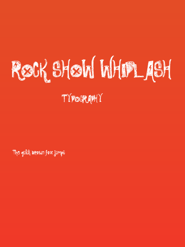 Rock Show Whiplash Poster