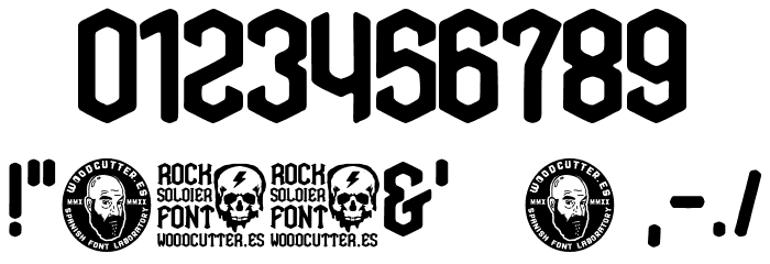 Rock Soldier Font OTHER CHARS