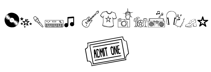 Rock Star Font LOWERCASE