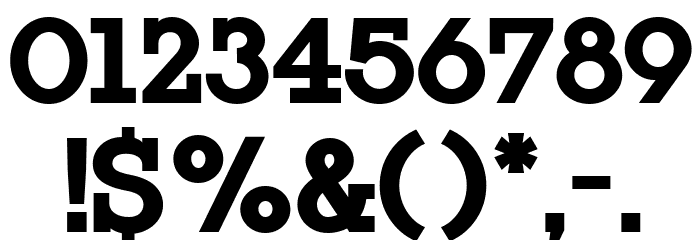 Rock Titling Bold Trial Font OTHER CHARS