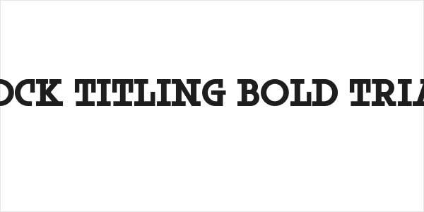 Rock Titling Bold Trial Logo