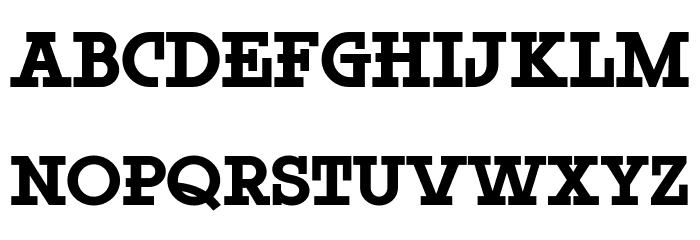 Rock Titling Bold Trial Font LOWERCASE