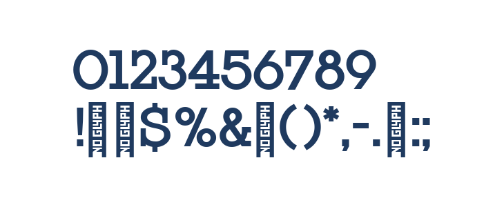 Rock Titling DemiBold Trial Other Characters