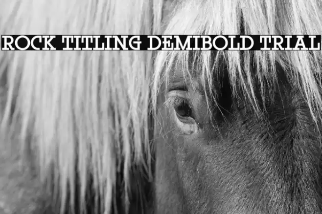 Rock Titling DemiBold Trial Font examples