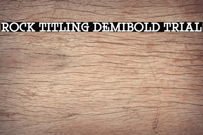 Rock Titling DemiBold Trial Example 2