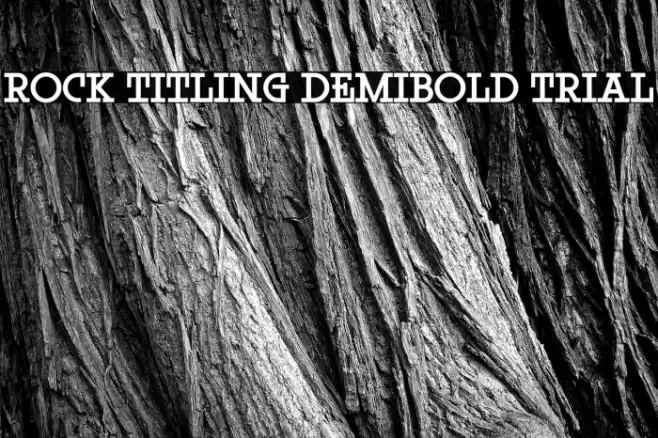 Rock Titling DemiBold Trial Font examples
