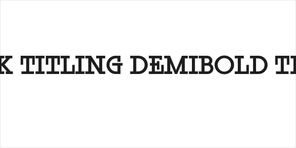 Rock Titling DemiBold Trial Logo