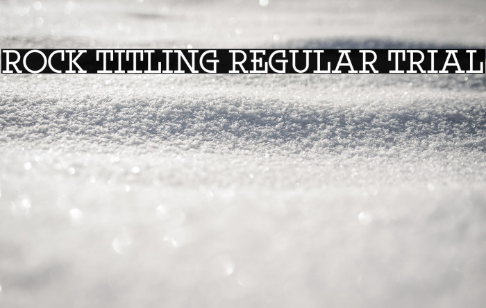 Rock Titling Regular Trial Example 2