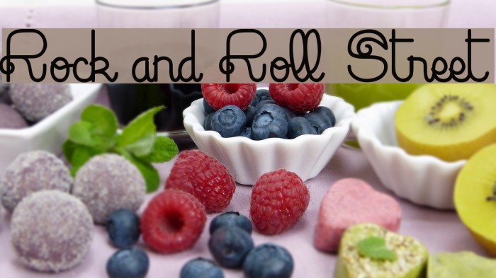 Rock and Roll Street Font examples