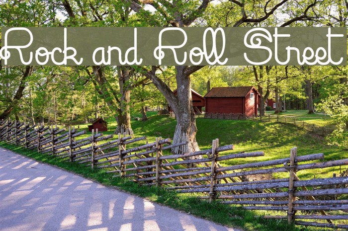 Rock and Roll Street Font examples
