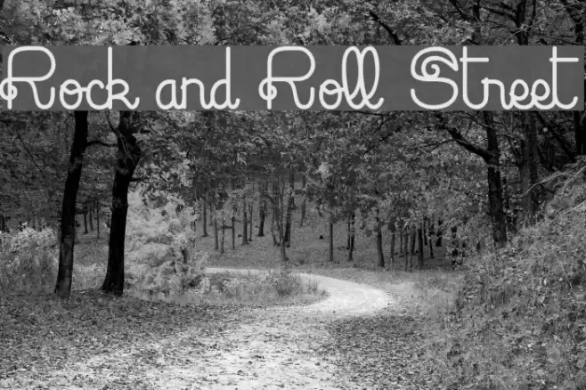 Rock and Roll Street Font examples