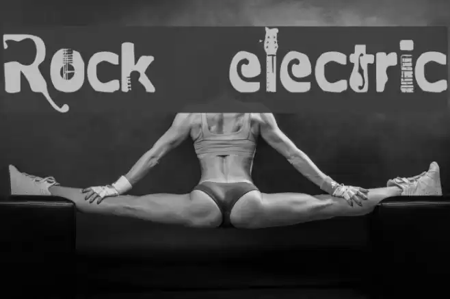 Rock  electric Font examples