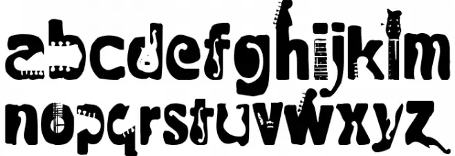 Rock  electric Font Litere mici