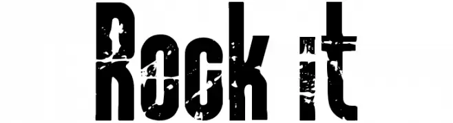 Rock it  Frei Schriftart Herunterladen