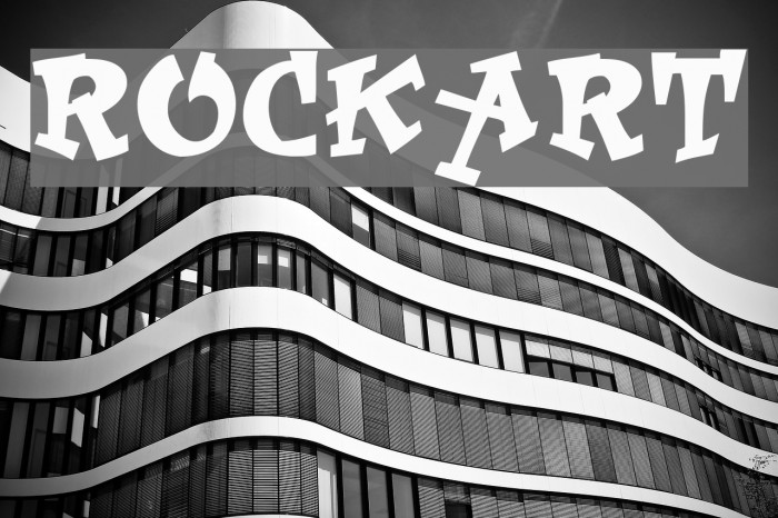 RockArt Font examples