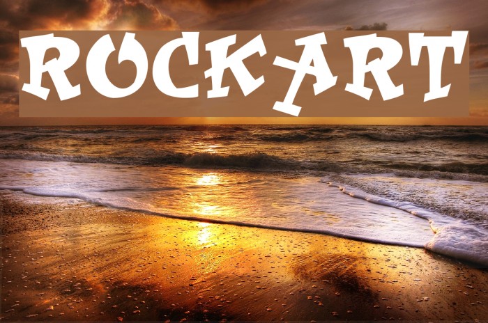 RockArt Font examples