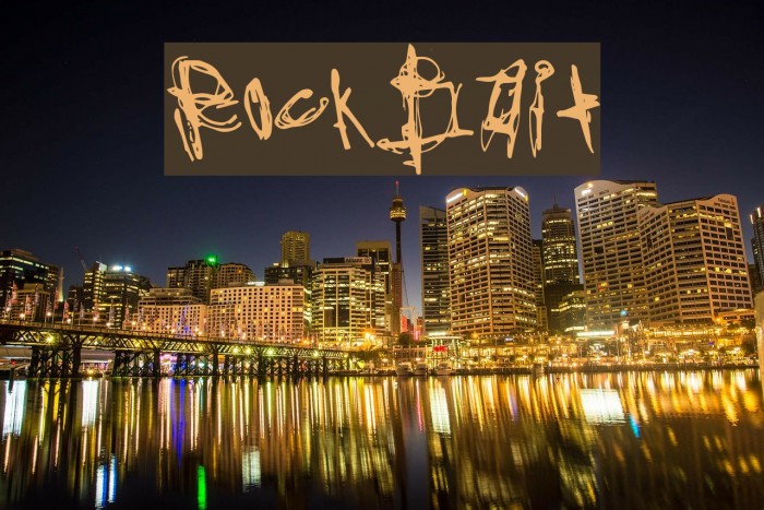 RockBait Font examples