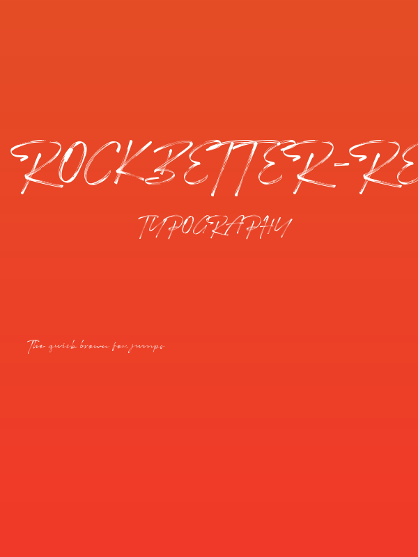 RockBetter-Regular Poster