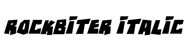 RockBiter Italic Font